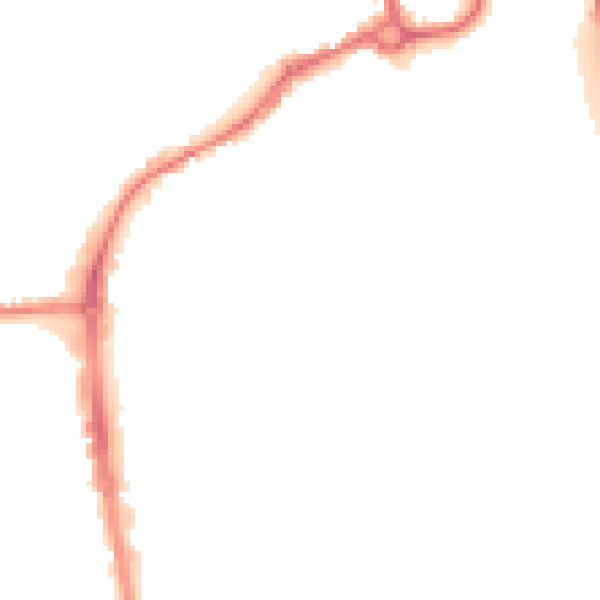 Night-time road noise heatmap for IP33 1EL