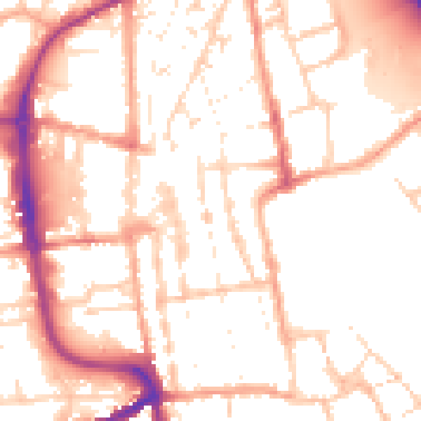 Daytime road noise heatmap for IP33 1ES