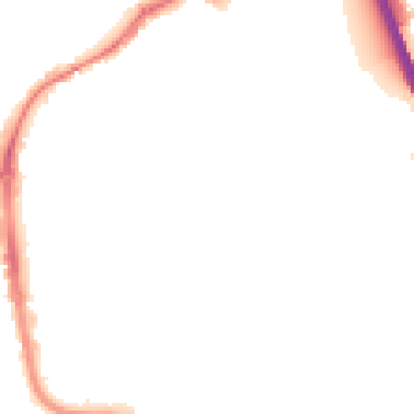 Night-time road noise heatmap for IP33 1FA