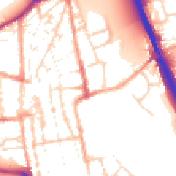 Daytime road noise heatmap for IP33 1HG