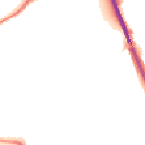 Night-time road noise heatmap for IP33 1HG