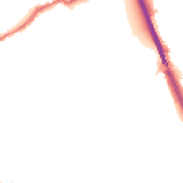 Night-time road noise heatmap for IP33 1HQ