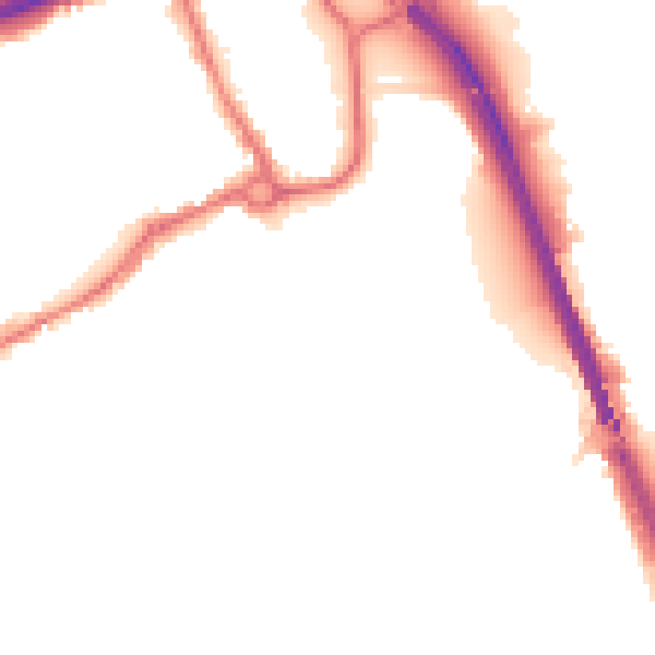 Night-time road noise heatmap for IP33 1HU