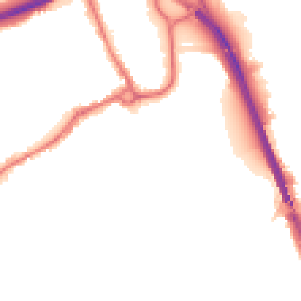 Night-time road noise heatmap for IP33 1HZ