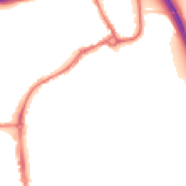 Night-time road noise heatmap for IP33 1JT