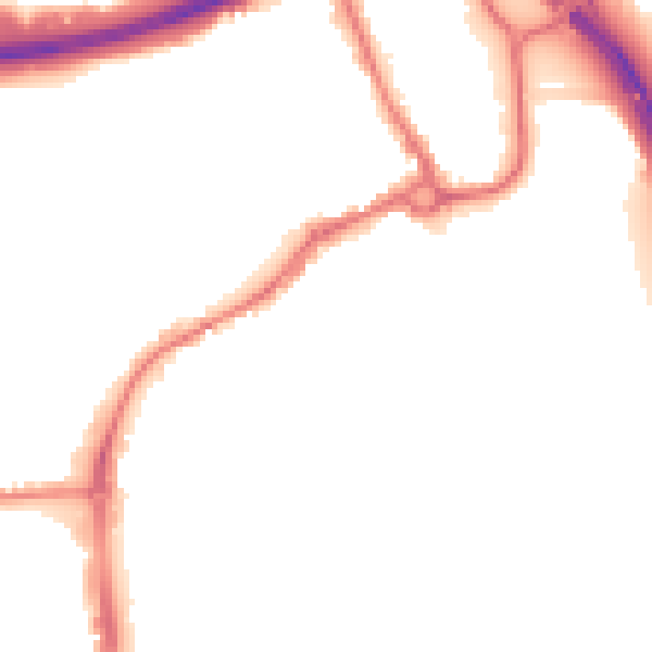 Night-time road noise heatmap for IP33 1SA