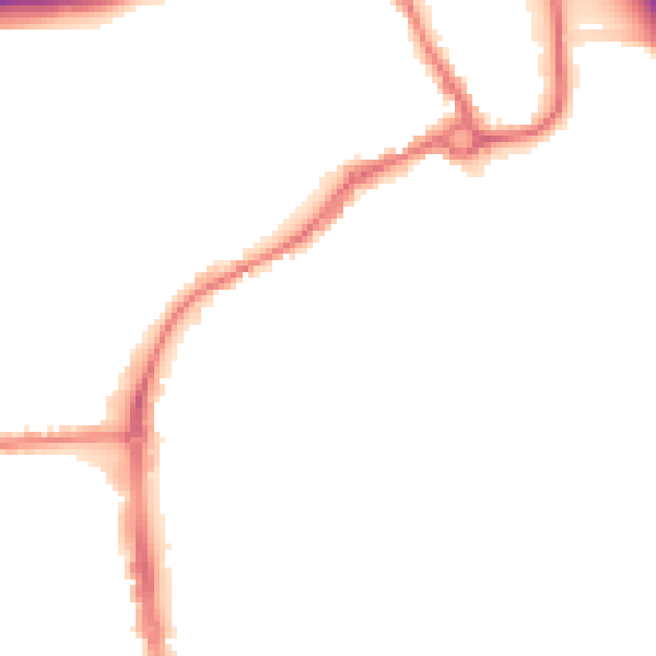 Night-time road noise heatmap for IP33 1TF
