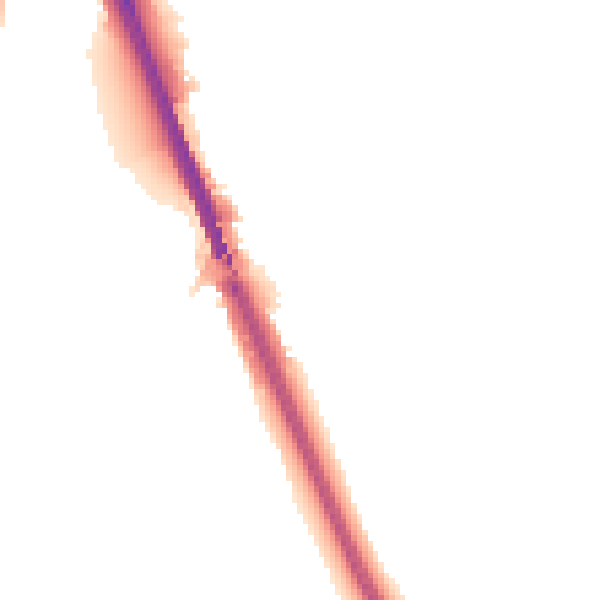 Night-time road noise heatmap for IP33 1UQ