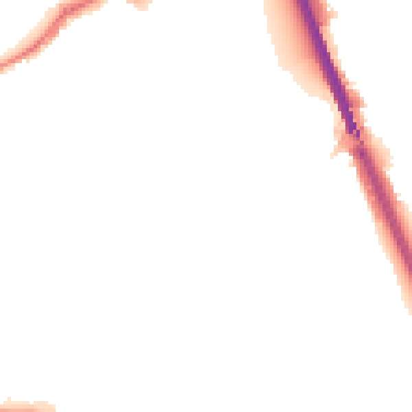 Night-time road noise heatmap for IP33 1XY