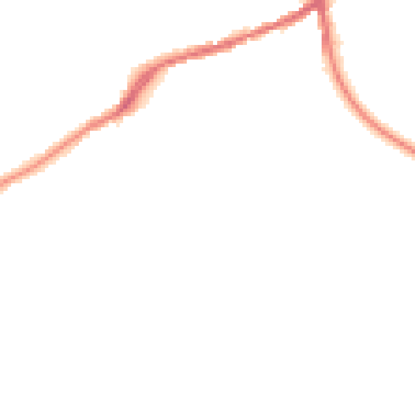 Night-time road noise heatmap for IP33 2LA