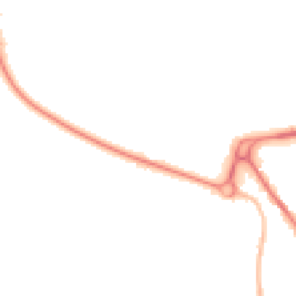 Night-time road noise heatmap for IP33 2TS