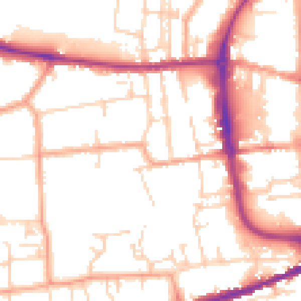 Daytime road noise heatmap for IP33 3DX