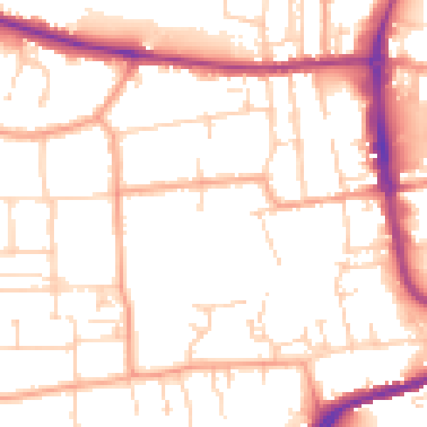 Daytime road noise heatmap for IP33 3GB