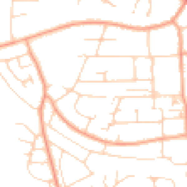 Daytime road noise heatmap for IP33 3QS