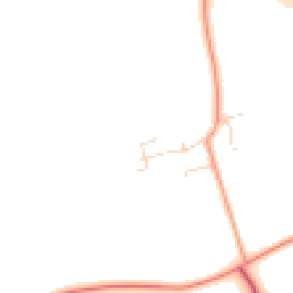 Daytime road noise heatmap for IP33 3RA