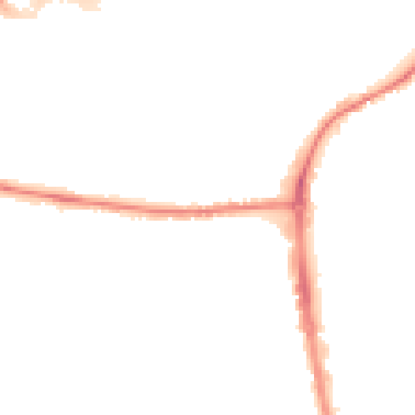 Night-time road noise heatmap for IP33 3RQ