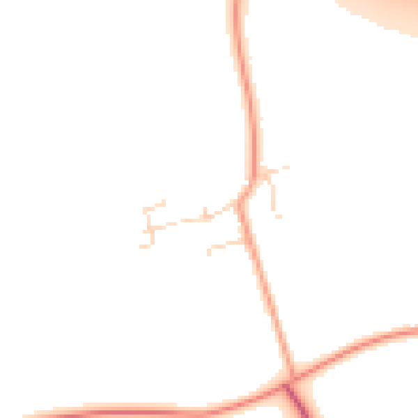 Daytime road noise heatmap for IP33 3SL