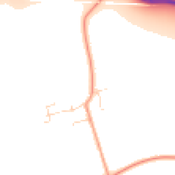Daytime road noise heatmap for IP33 3TQ