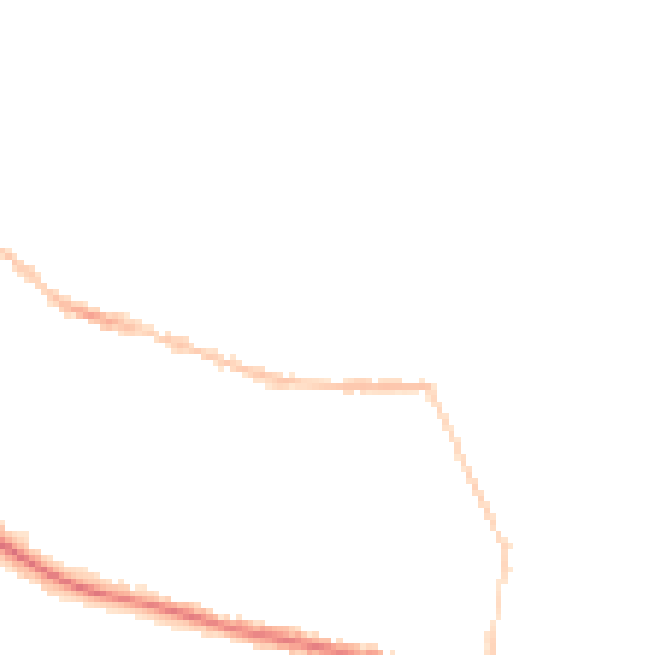 Night-time road noise heatmap for IP4 1PU