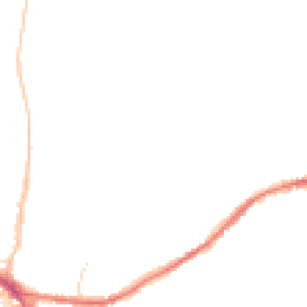 Night-time road noise heatmap for IP4 2HQ