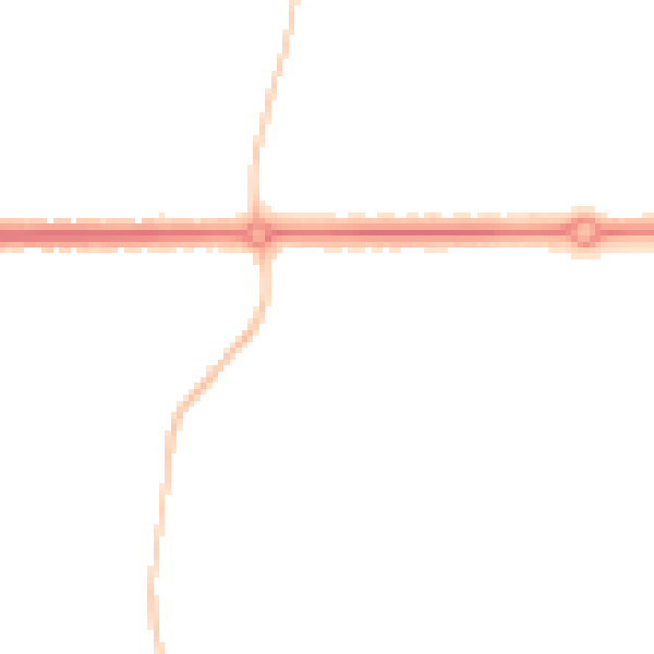 Night-time road noise heatmap for IP4 2TN