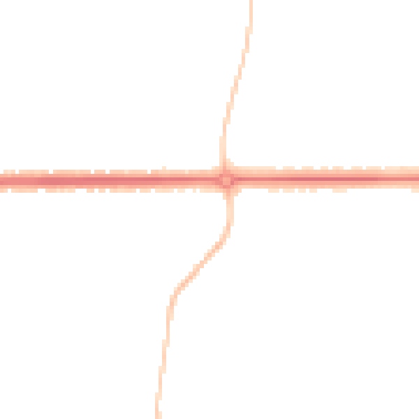 Night-time road noise heatmap for IP4 2UA