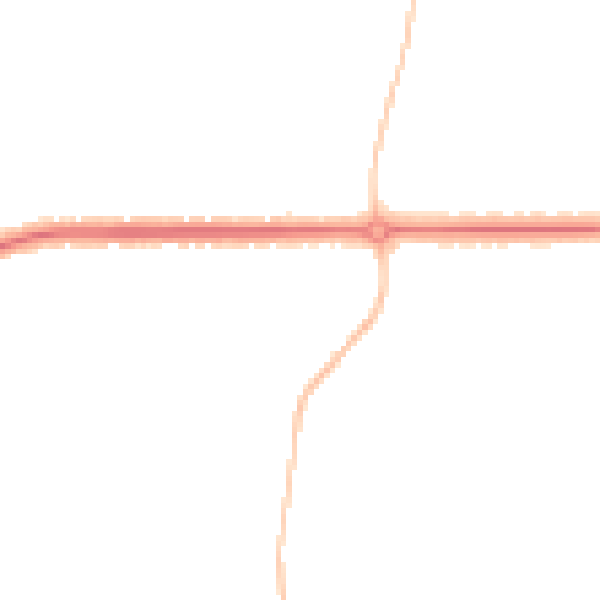 Night-time road noise heatmap for IP4 2UB