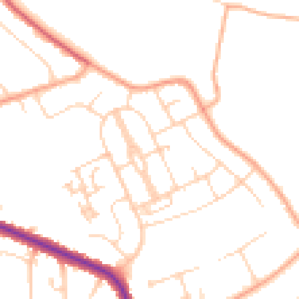 Daytime road noise heatmap for IP4 3HR