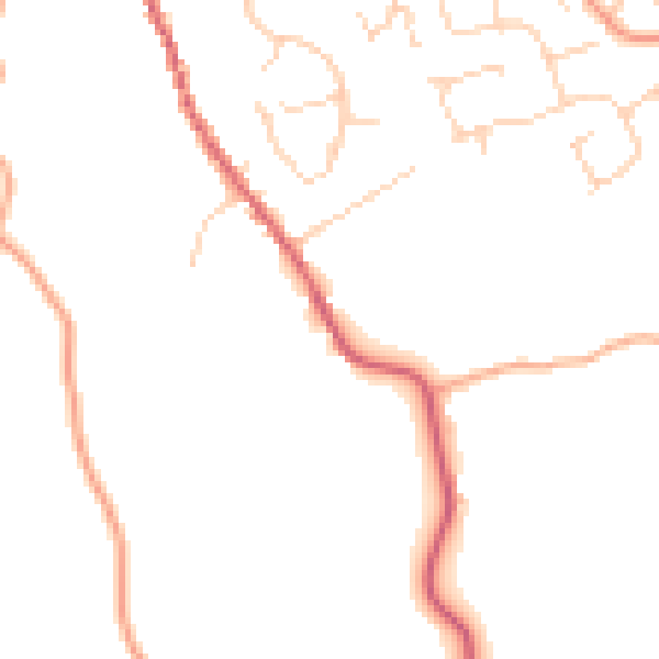 Daytime road noise heatmap for IP7 5AZ