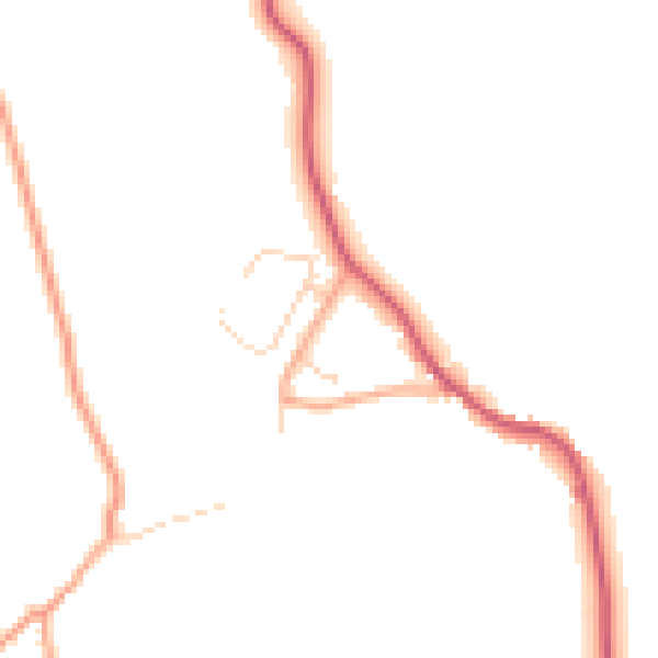 Daytime road noise heatmap for IP7 5JT