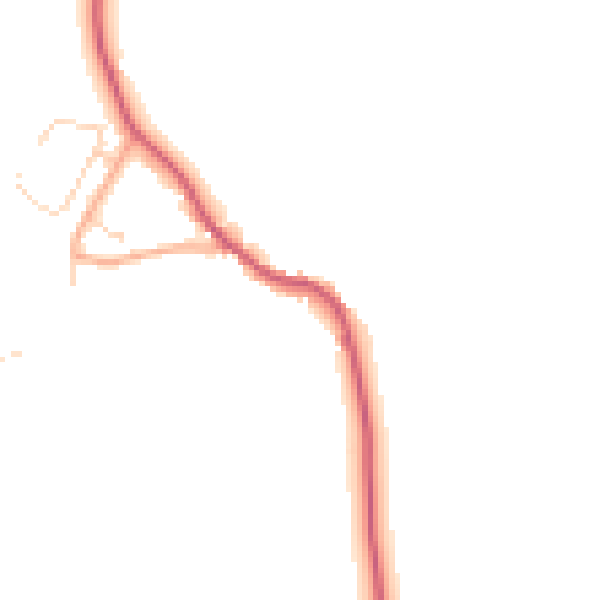 Daytime road noise heatmap for IP7 5LB