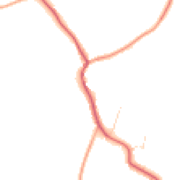 Daytime road noise heatmap for IP7 5LW