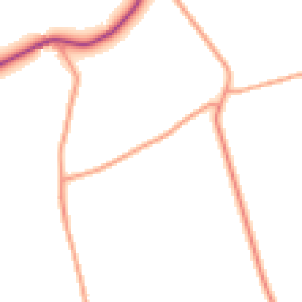 Daytime road noise heatmap for IP7 5PA