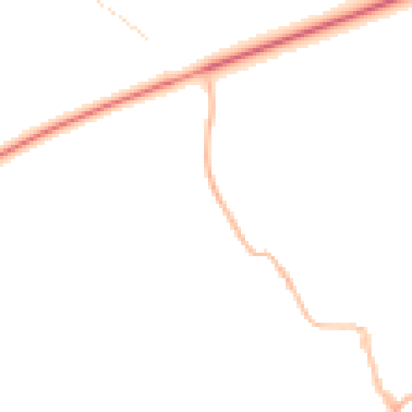 Night-time road noise heatmap for IP7 6DE
