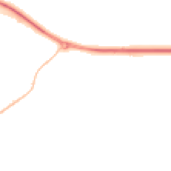 Night-time road noise heatmap for IP7 6DG