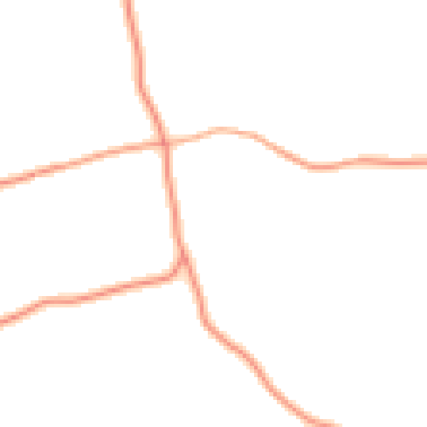 Daytime road noise heatmap for IP7 6DP