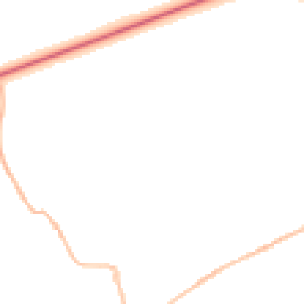 Night-time road noise heatmap for IP7 6DW