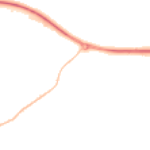 Night-time road noise heatmap for IP7 6FE