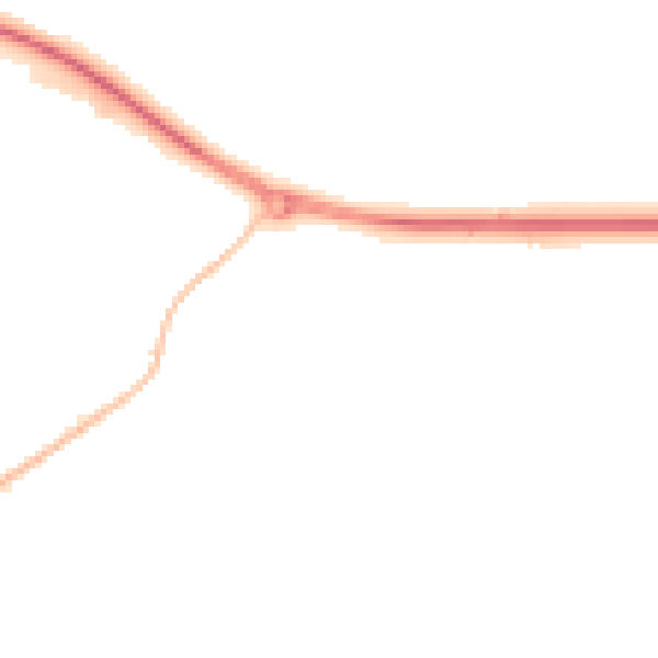 Night-time road noise heatmap for IP7 6FG