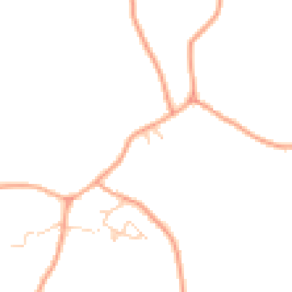 Daytime road noise heatmap for IP7 6FJ