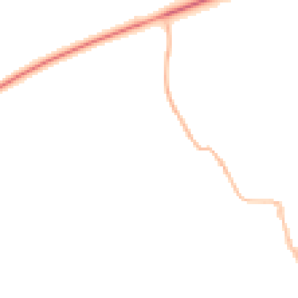 Night-time road noise heatmap for IP7 6JH