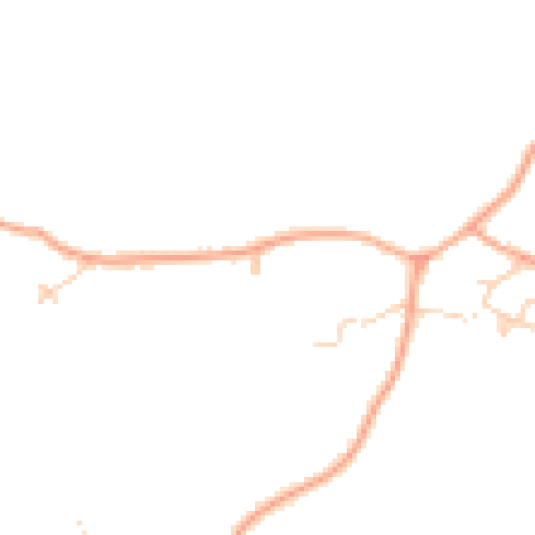 Daytime road noise heatmap for IP7 6LY