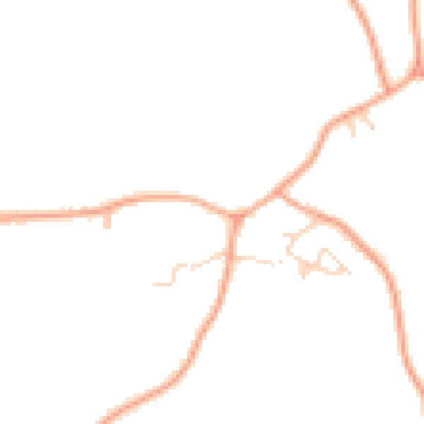 Daytime road noise heatmap for IP7 6NA