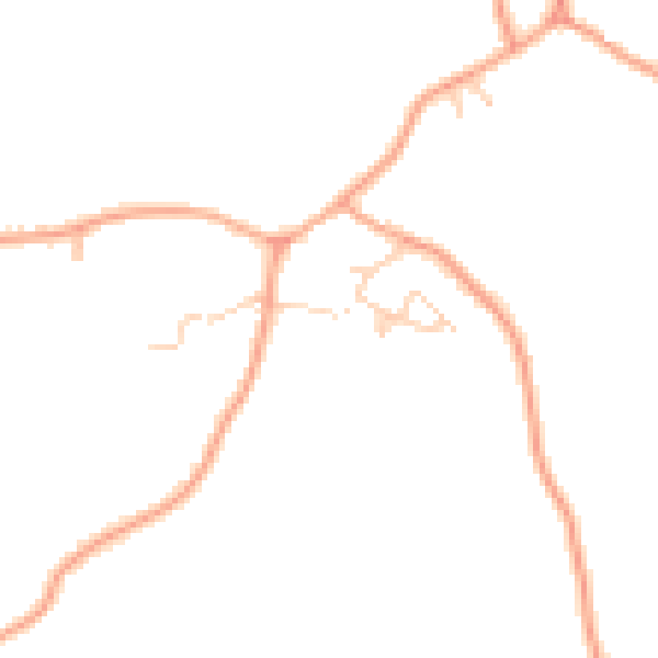 Daytime road noise heatmap for IP7 6NB