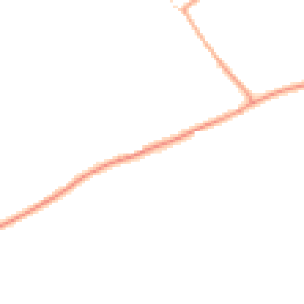 Daytime road noise heatmap for IP7 6NH