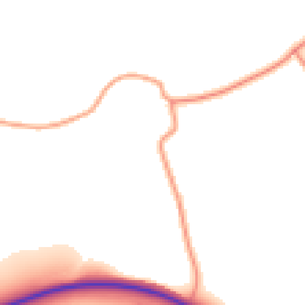 Daytime road noise heatmap for IP7 6NR