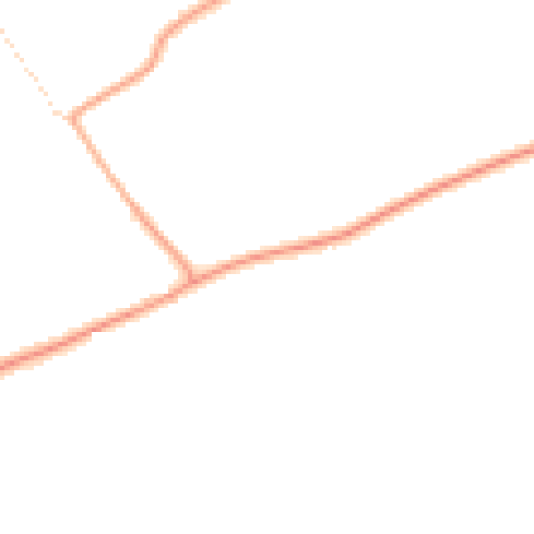 Daytime road noise heatmap for IP7 6NS