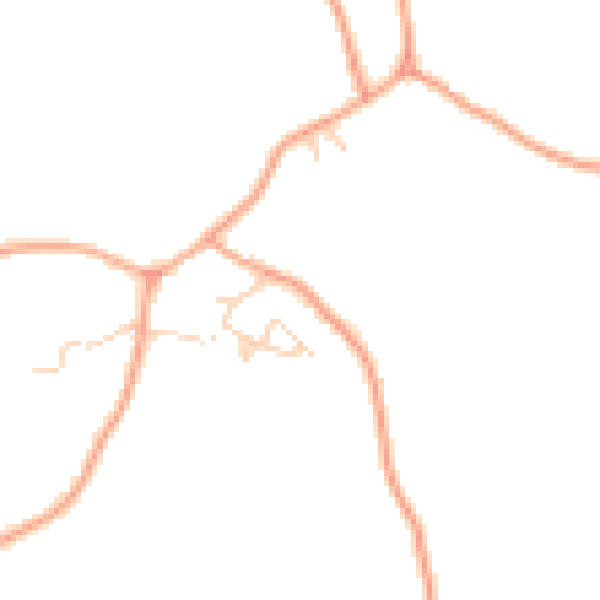 Daytime road noise heatmap for IP7 6NY