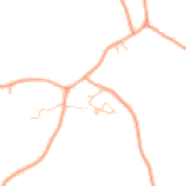Daytime road noise heatmap for IP7 6NZ