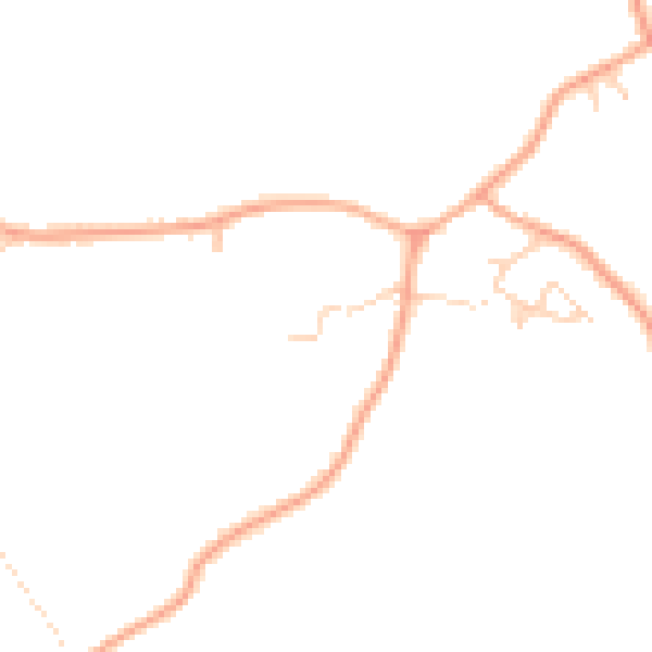 Daytime road noise heatmap for IP7 6QH